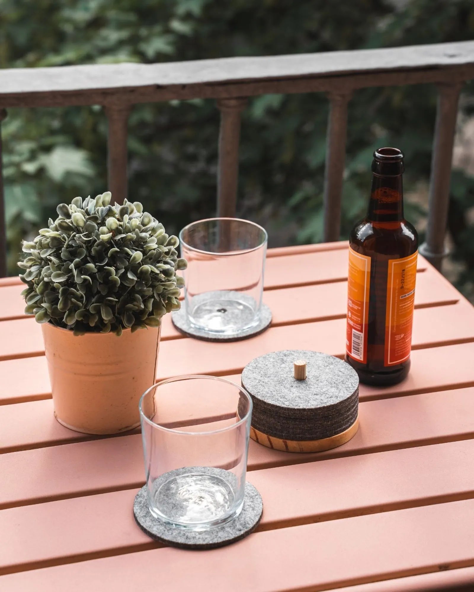 Custom recycled PET coasters Ekomodo Tanta