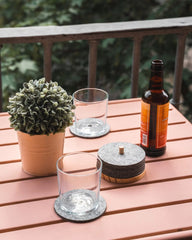 Custom recycled PET coasters Ekomodo Tanta