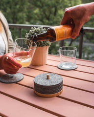 Custom recycled PET coasters Ekomodo Tanta