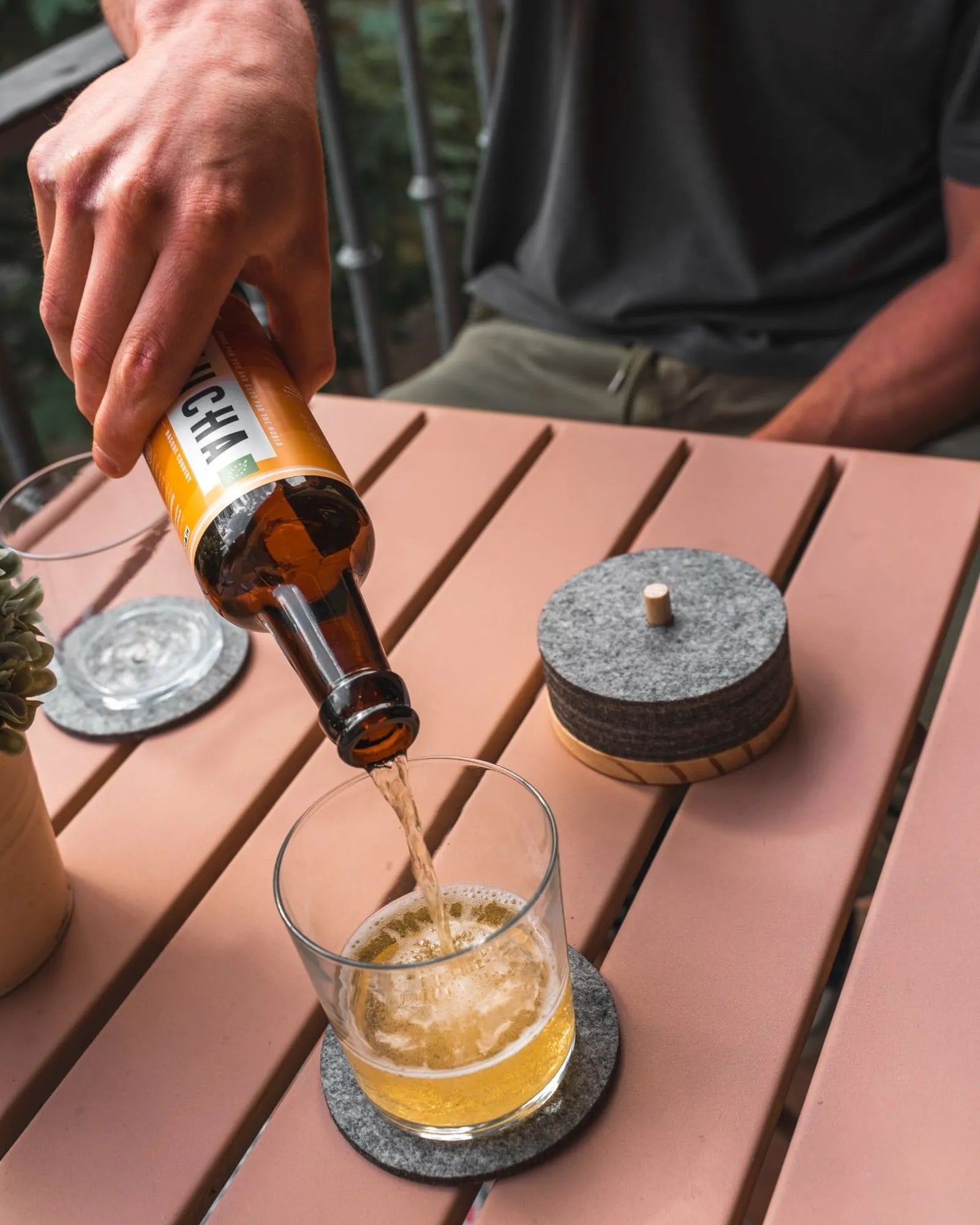 Custom recycled PET coasters Ekomodo Tanta