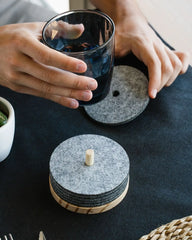 Custom recycled PET coasters Ekomodo Tanta