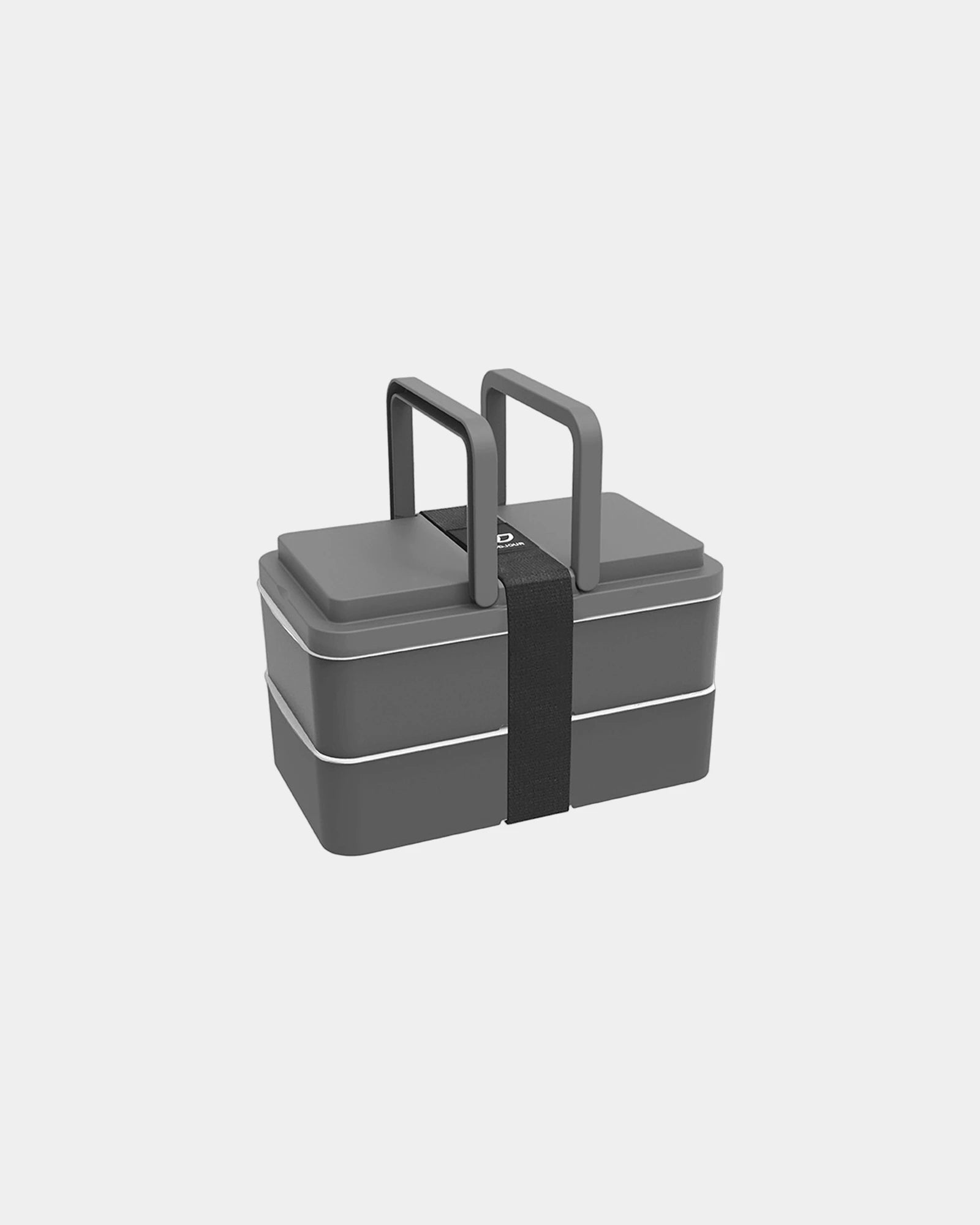 Custom recycled lunchbox Goodjour with handles - Grey
