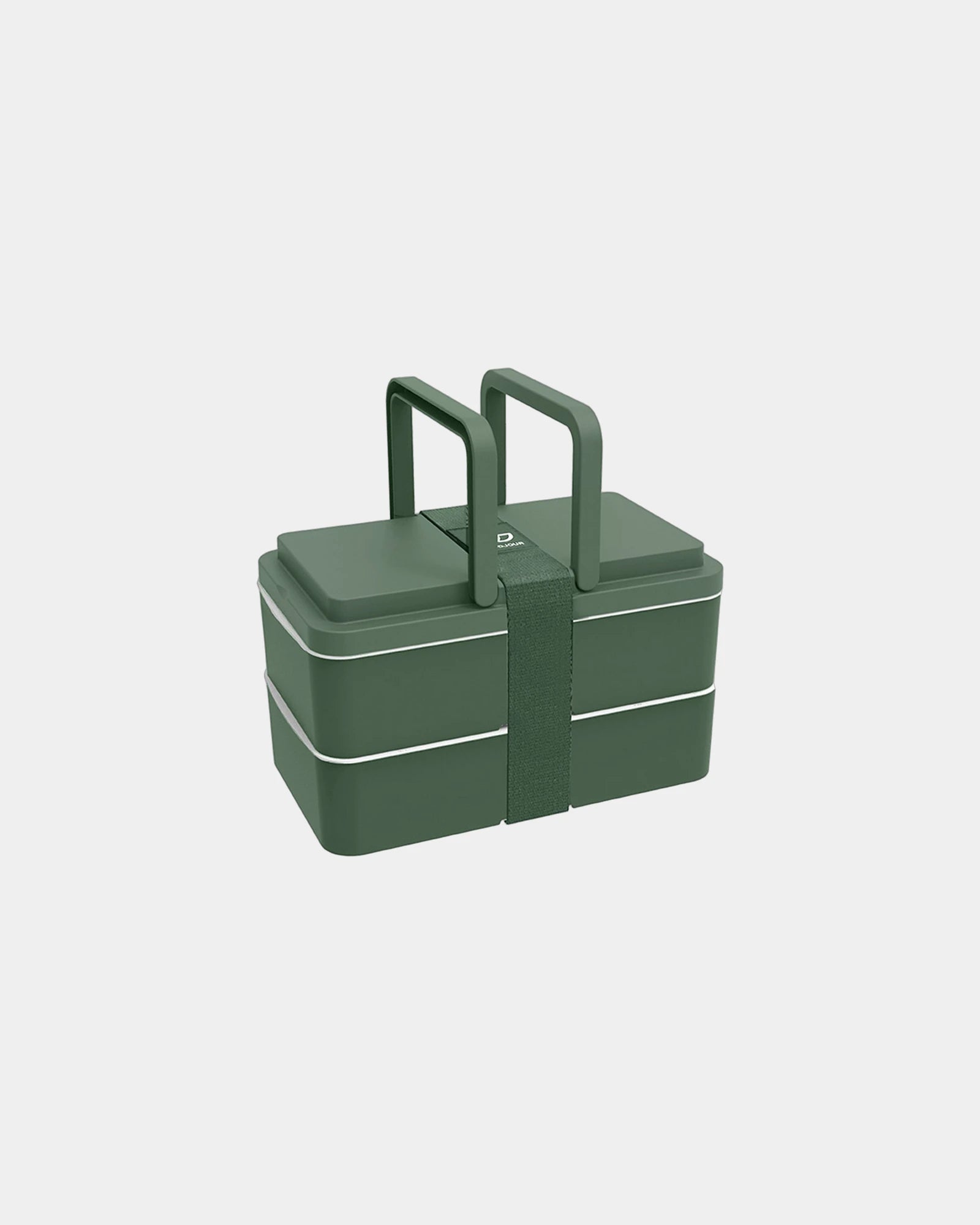 Custom recycled lunchbox Goodjour with handles - Green