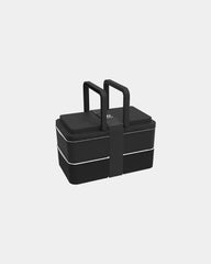 Custom recycled lunchbox Goodjour with handles - Black