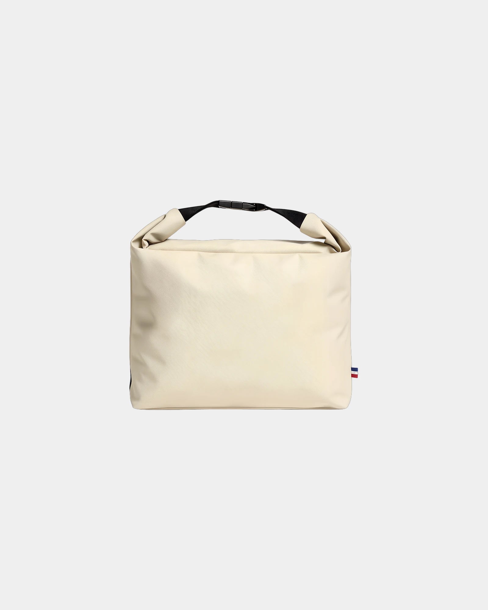 Custom RPET insulated bag Goodjour Rolltop - Beige-Black