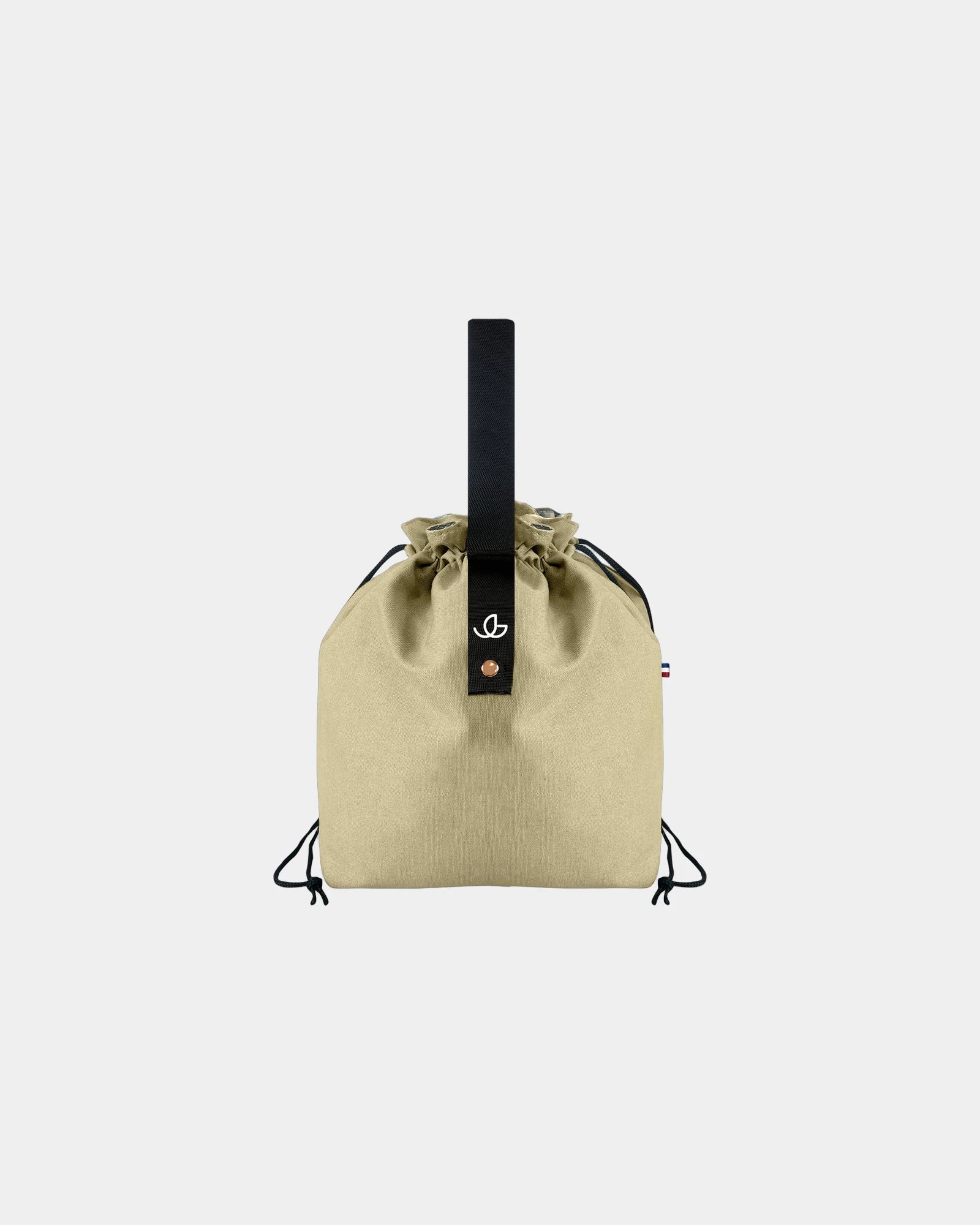 Custom recycled bag Goodjour Sac déjeuner - Beige-Black
