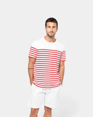 Men's Round Neck Striped T-Shirt to Personalize