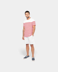 Men's Round Neck Striped T-Shirt to Personalize
