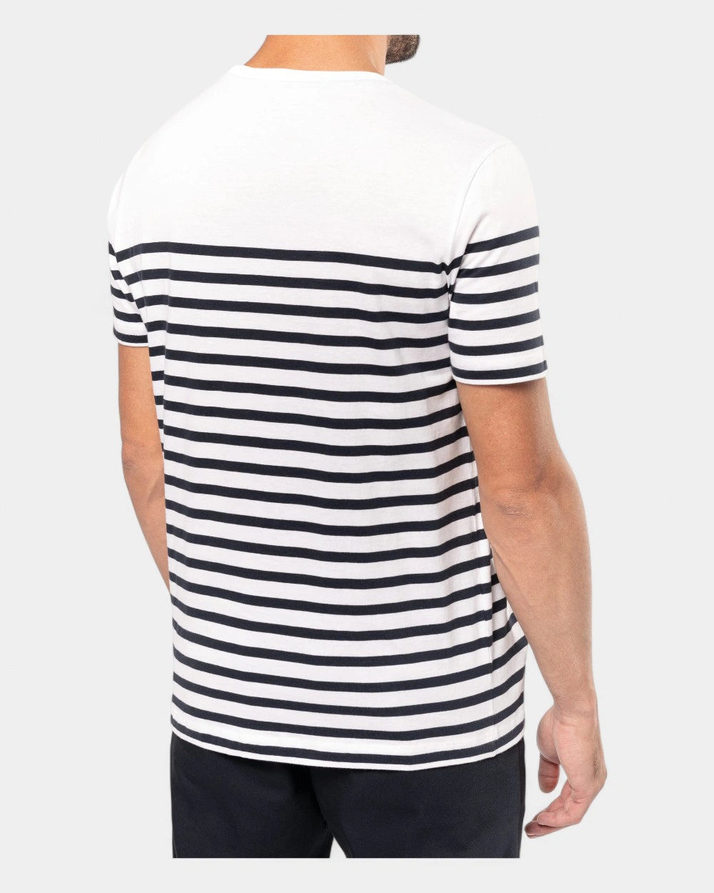 Men's Round Neck Striped T-Shirt to Personalize