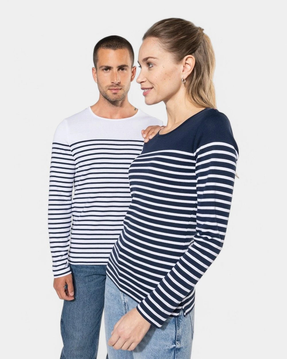 Long Sleeve Striped Shirt for Women to Personalize