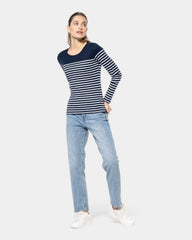 Long Sleeve Striped Shirt for Women to Personalize