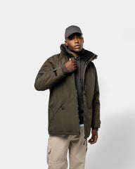 Customizable Hooded Parka for Men