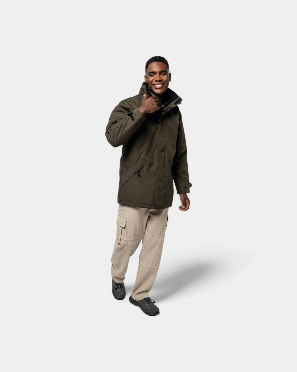 Customizable Hooded Parka for Men