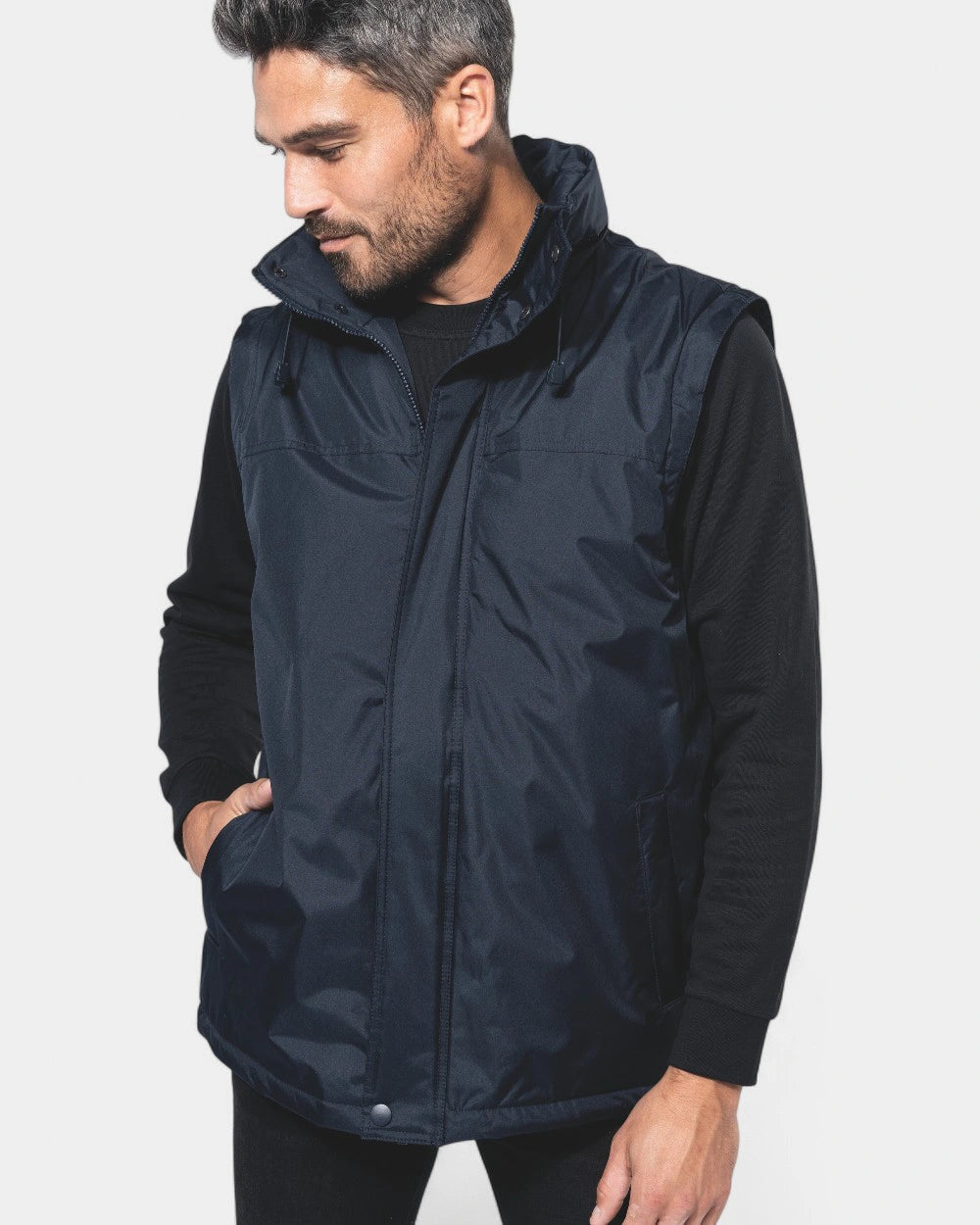 Men's Jacket with Removable Sleeves to Customize