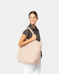 Customizable Linen Shopping Bag