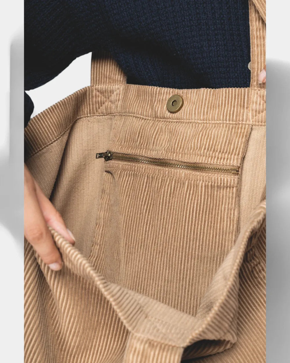 Washed Corduroy Bag to Personalize