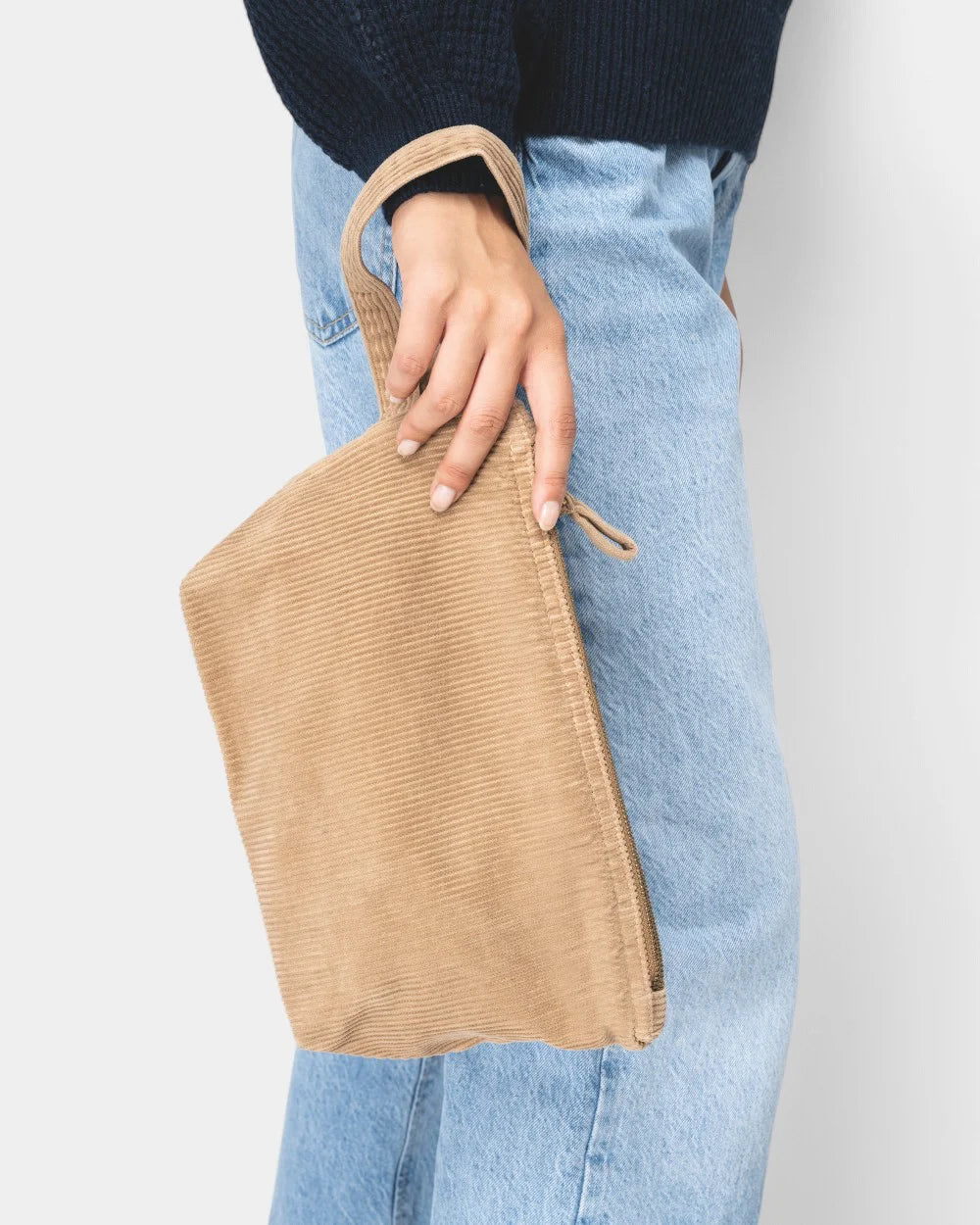 Washed Corduroy Pouch to Personalize