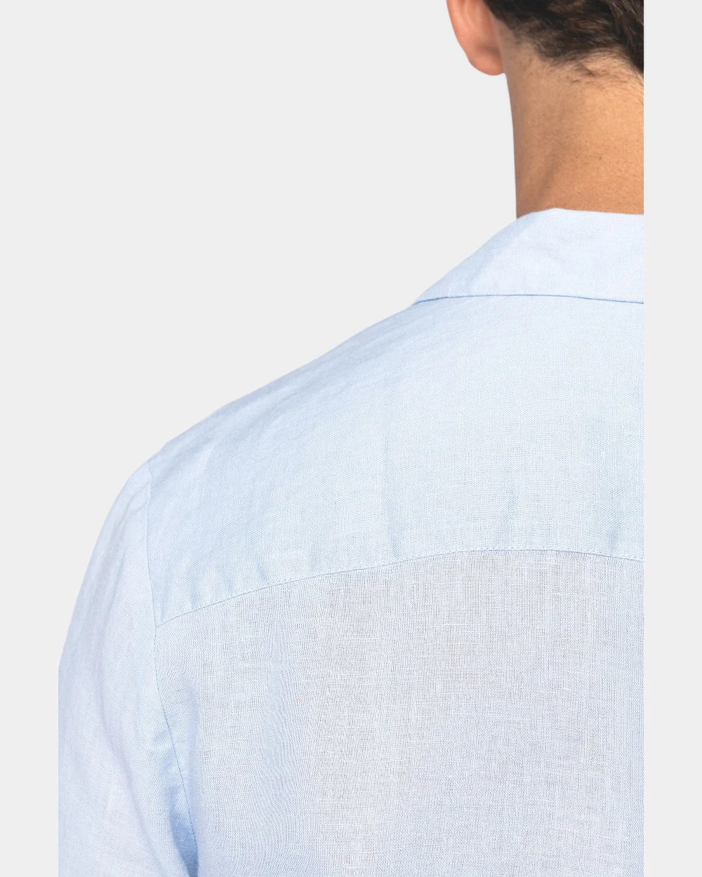 Customizable Linen Bowling Collar Shirt for Men