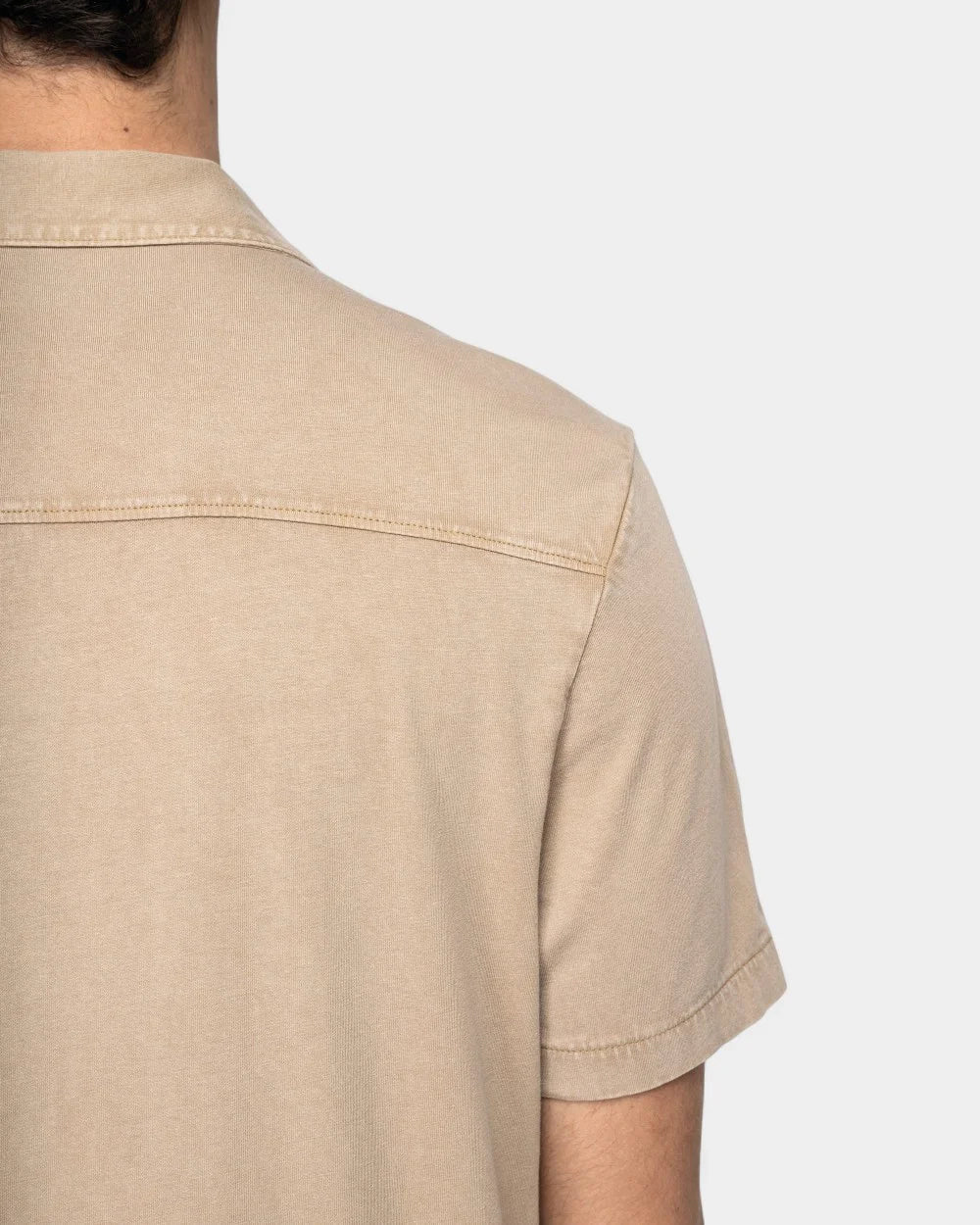 Washed Short Sleeve Shirt for Men to Personalize