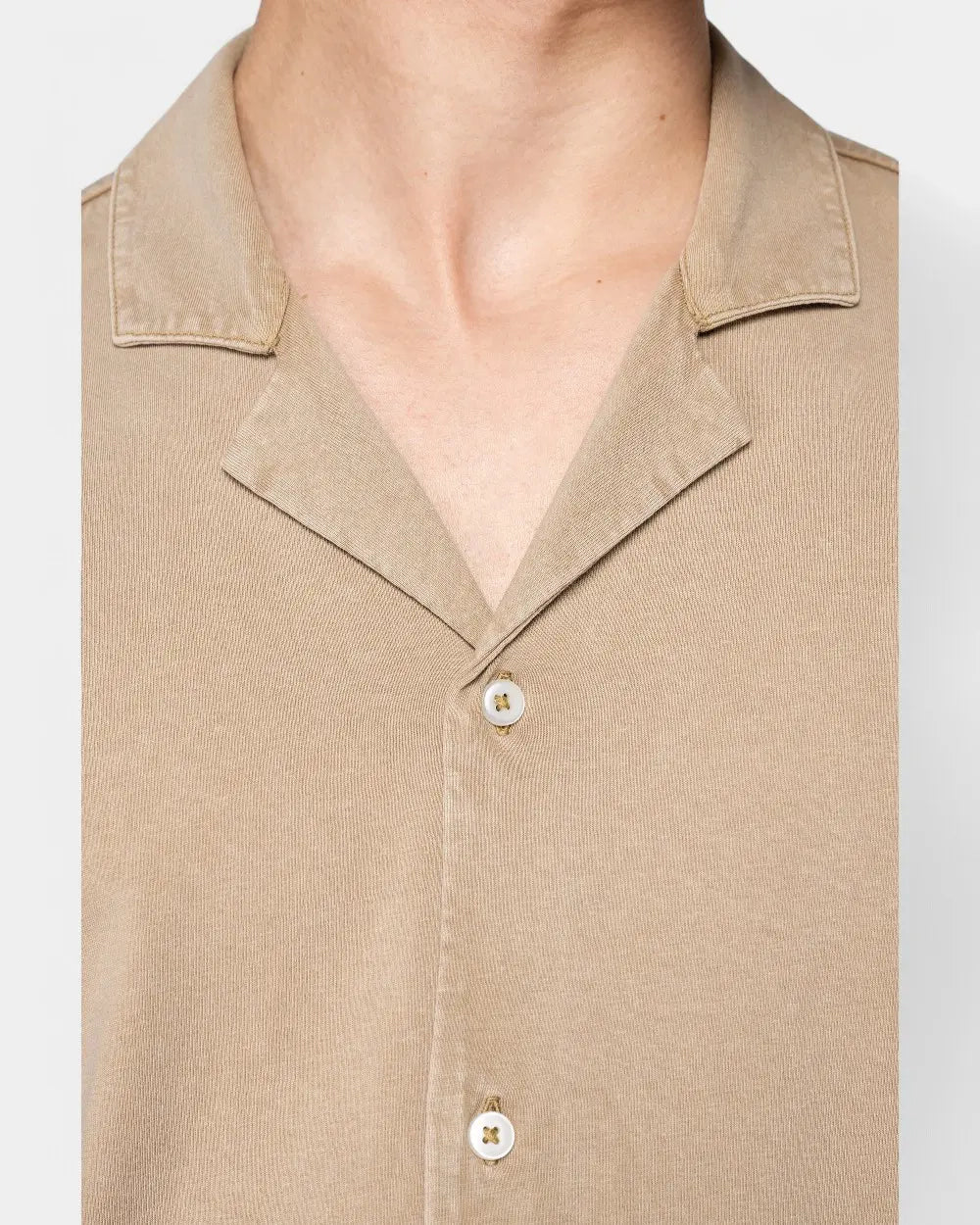Washed Short Sleeve Shirt for Men to Personalize