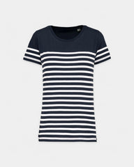 Women's Round Neck Striped T-Shirt to Personalize