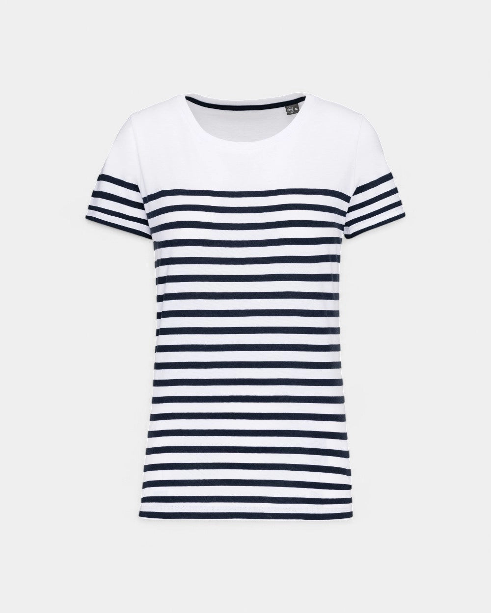 Women's Round Neck Striped T-Shirt to Personalize