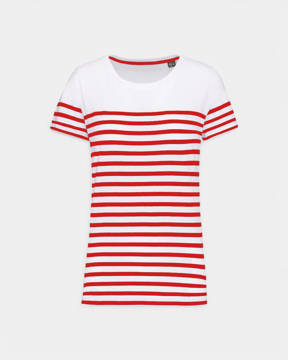 Women's Round Neck Striped T-Shirt to Personalize
