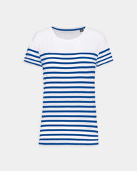 Women's Round Neck Striped T-Shirt to Personalize