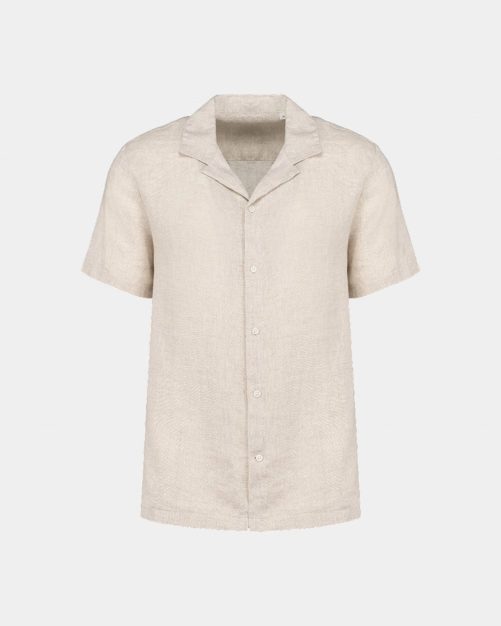Customizable Linen Bowling Collar Shirt for Men