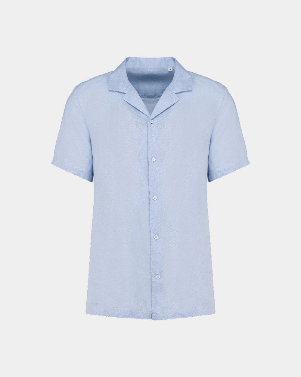 Customizable Linen Bowling Collar Shirt for Men