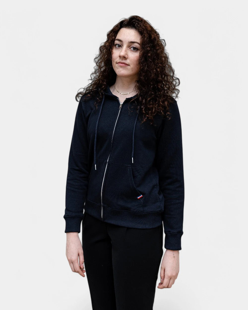 Women's Hoodie Made in France Zippered to Customize