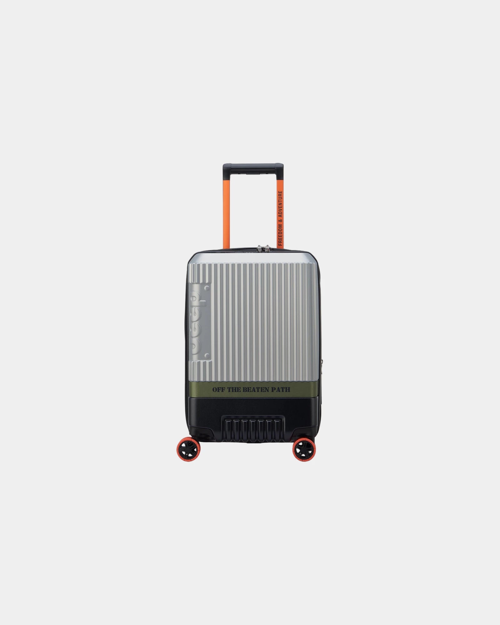 Promotional polycarbonate 55 cm cabin suitcase - Silver