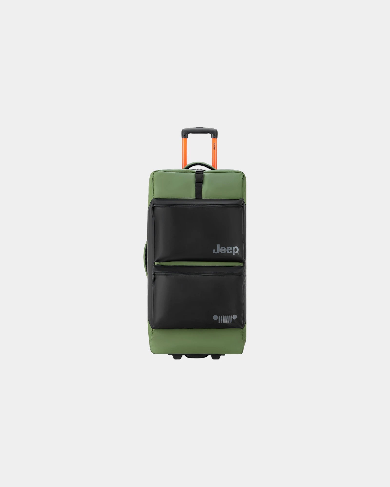 Promotional recycled travel trolley bag 82 cm - Elm Green