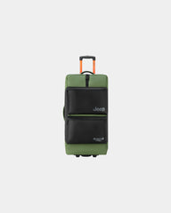Promotional recycled travel trolley bag 82 cm - Elm Green