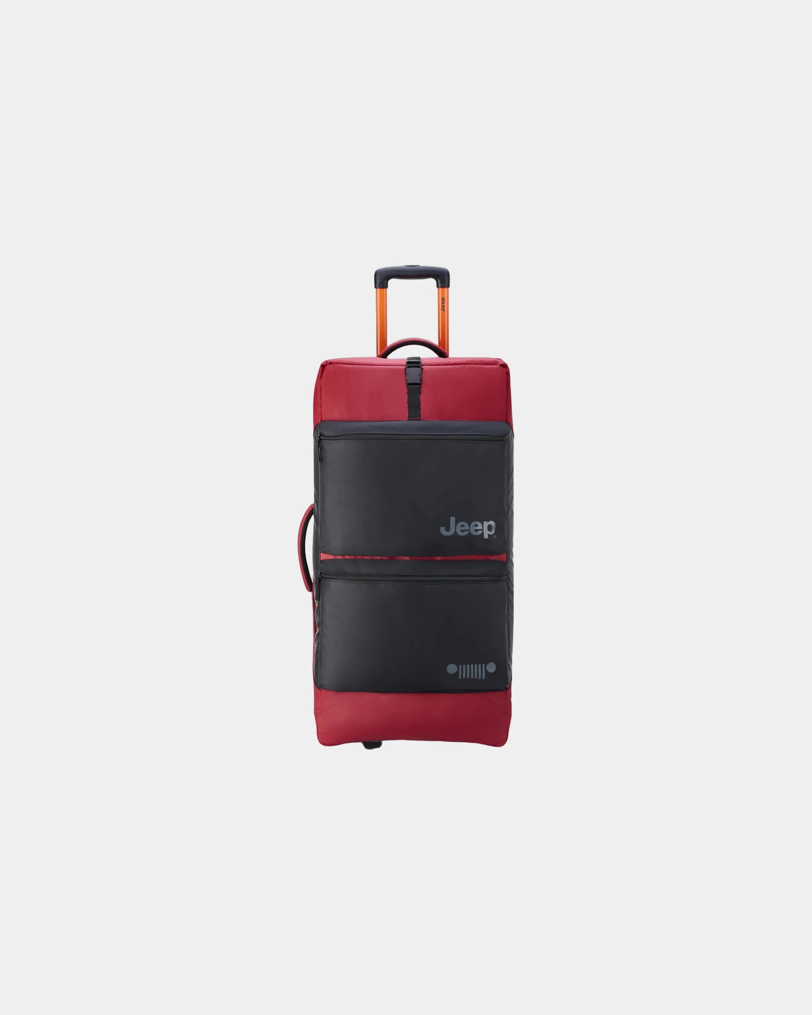 Promotional recycled travel trolley bag 82 cm - Tomato