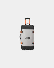Promotional recycled travel trolley bag 73 cm - Bruine Grise