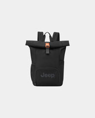 Promotional polyester rolltop backpack - Black
