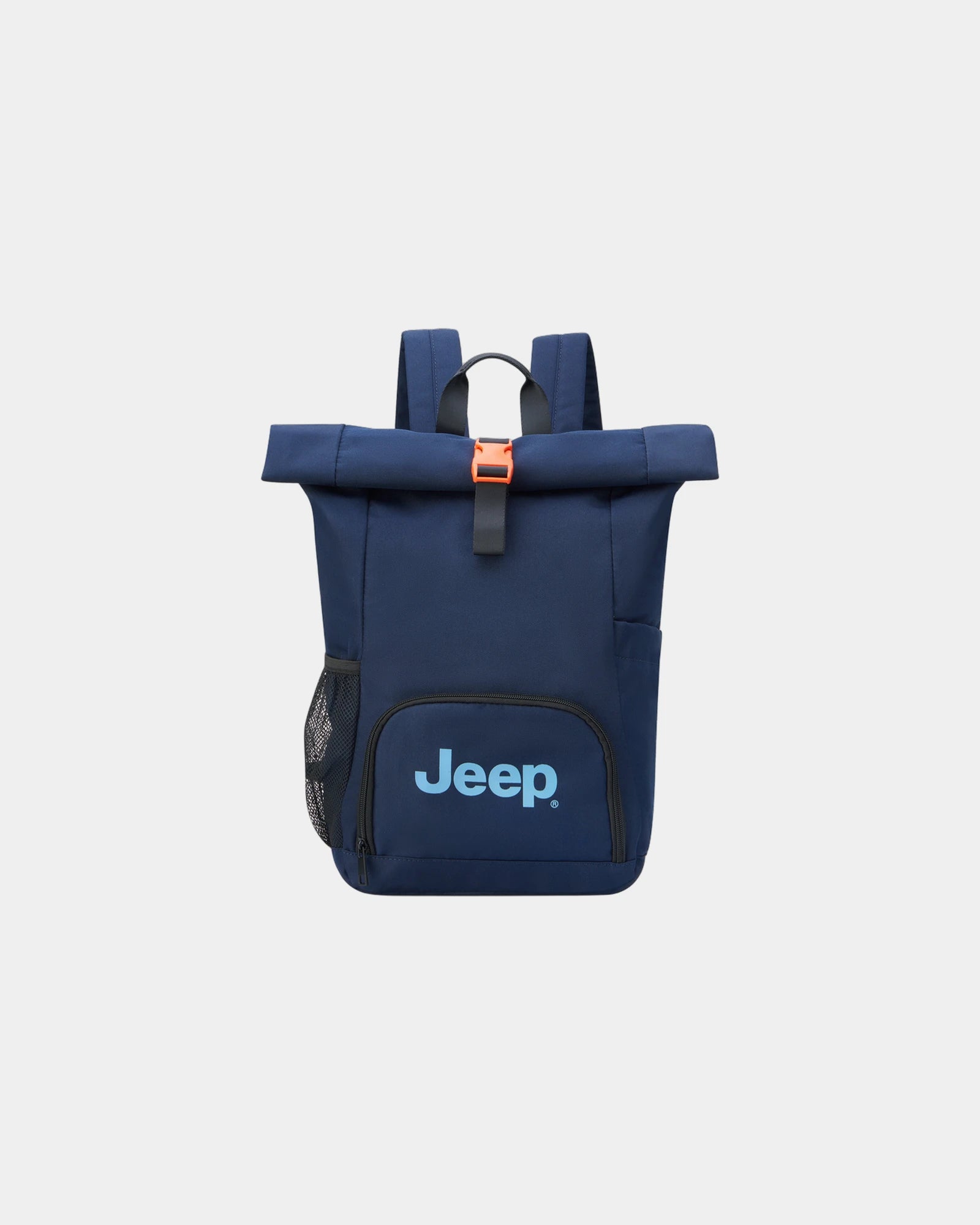Promotional polyester rolltop backpack - Navy