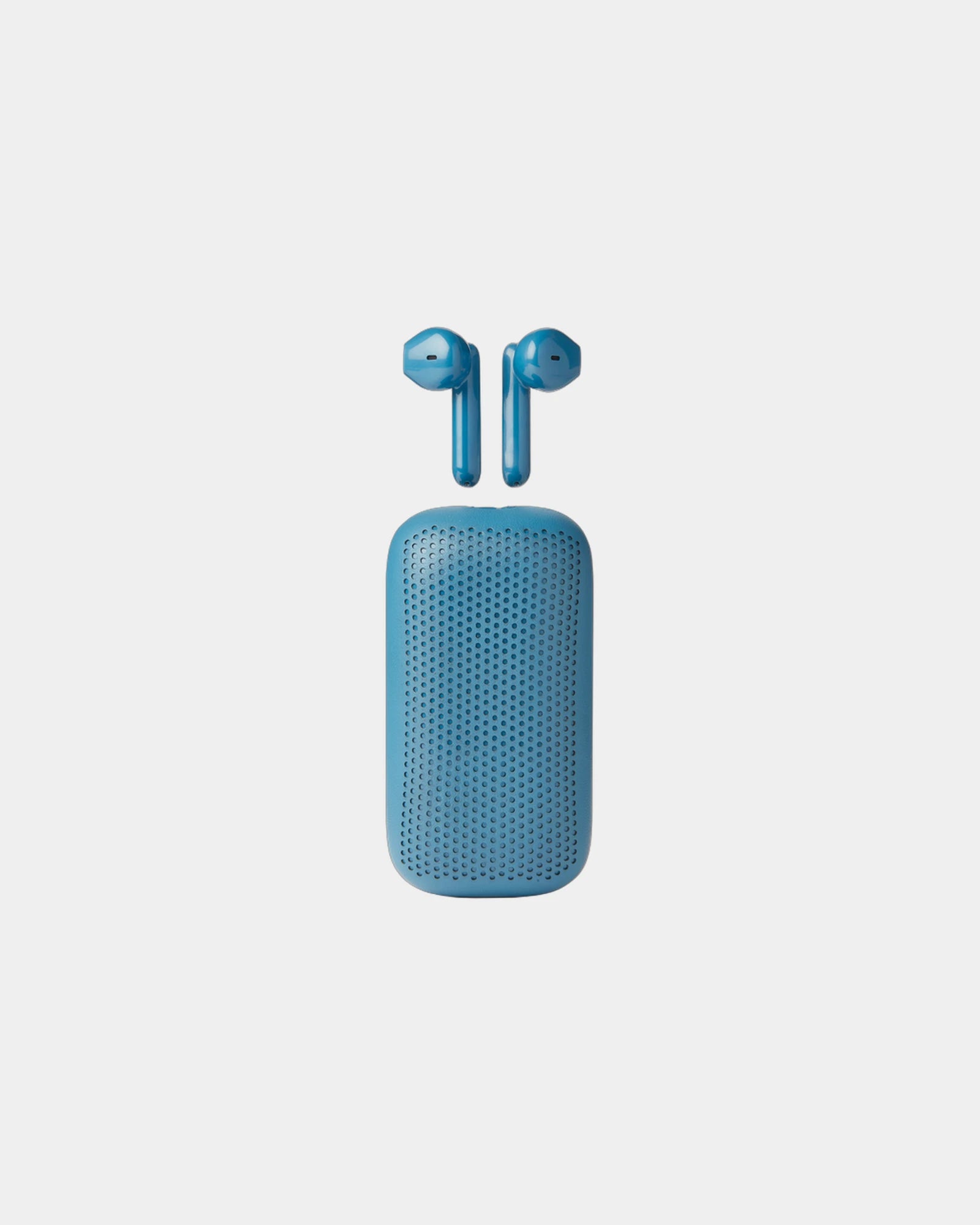 Custom Bluetooth speakerbuds Lexon SPEAKERBUDS - Blue