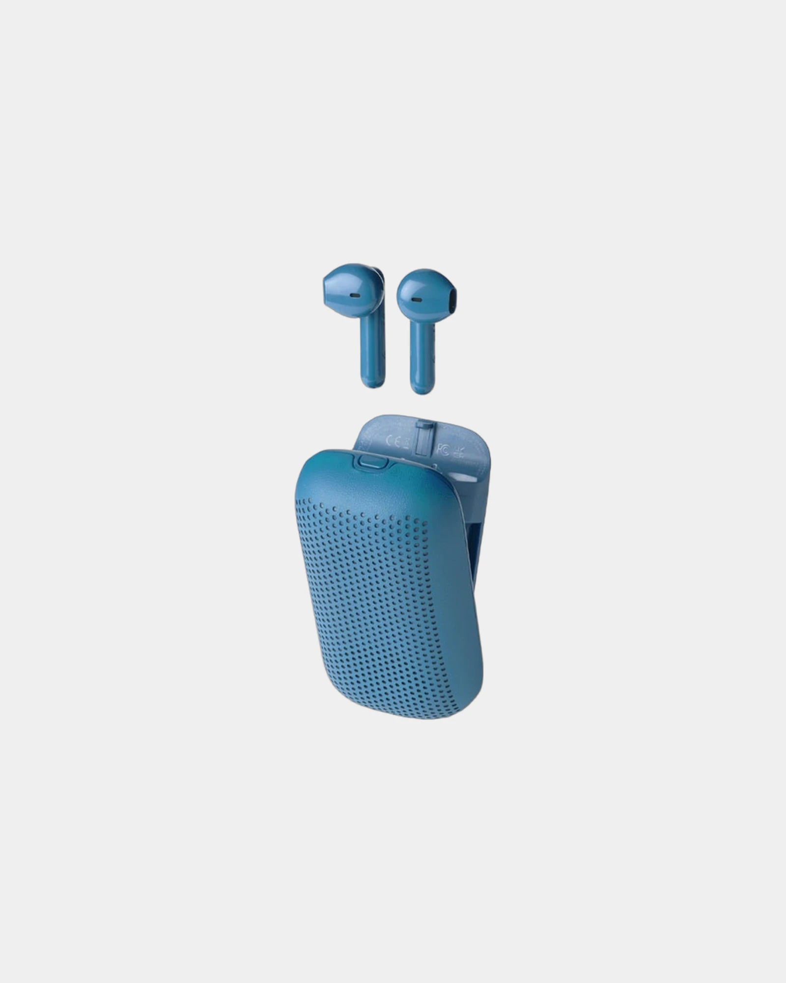 Custom Bluetooth speakerbuds Lexon SPEAKERBUDS - Blue