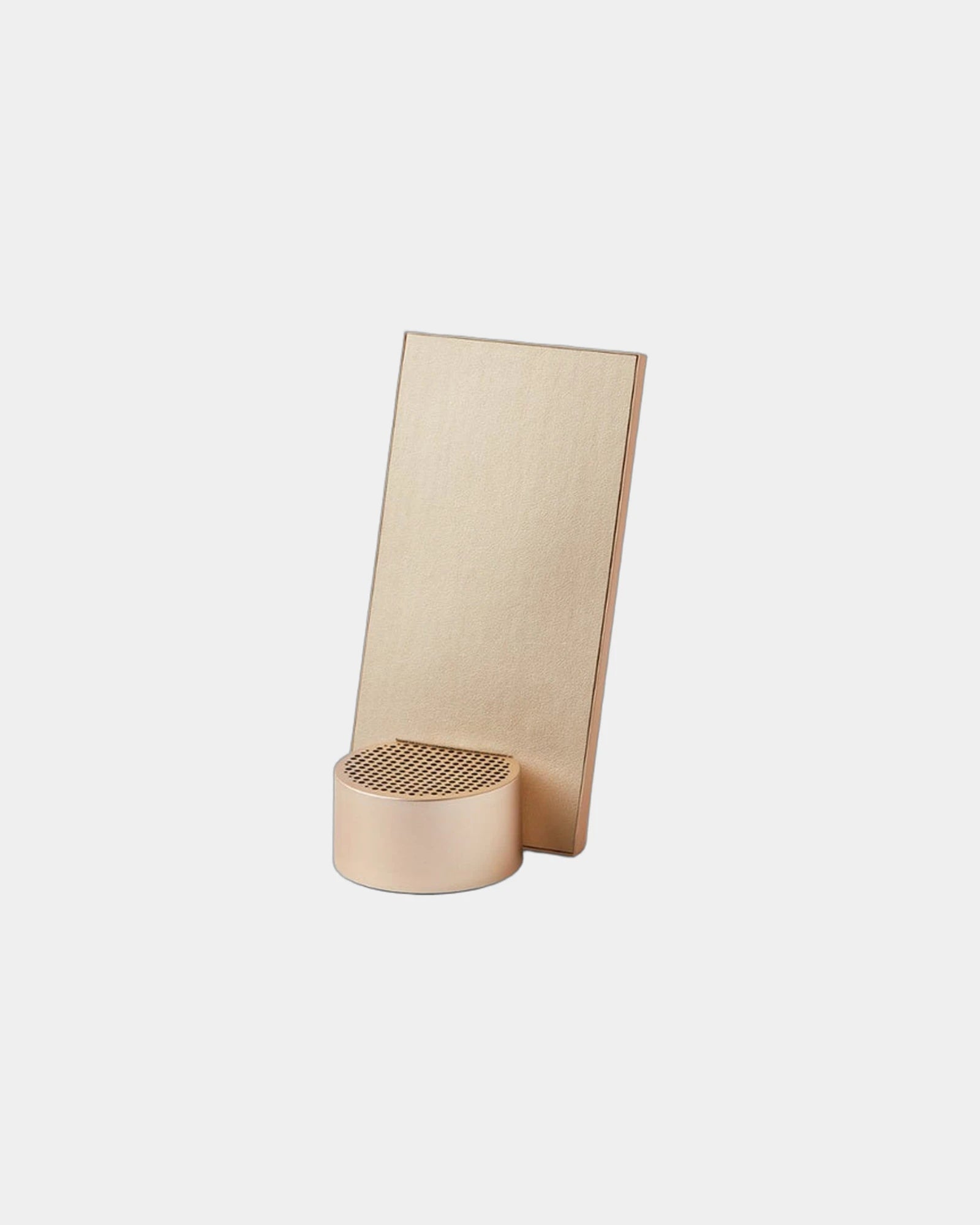 Custom wireless charging speaker Lexon City Energy Pro - Synthetic Leather Brown/Gold