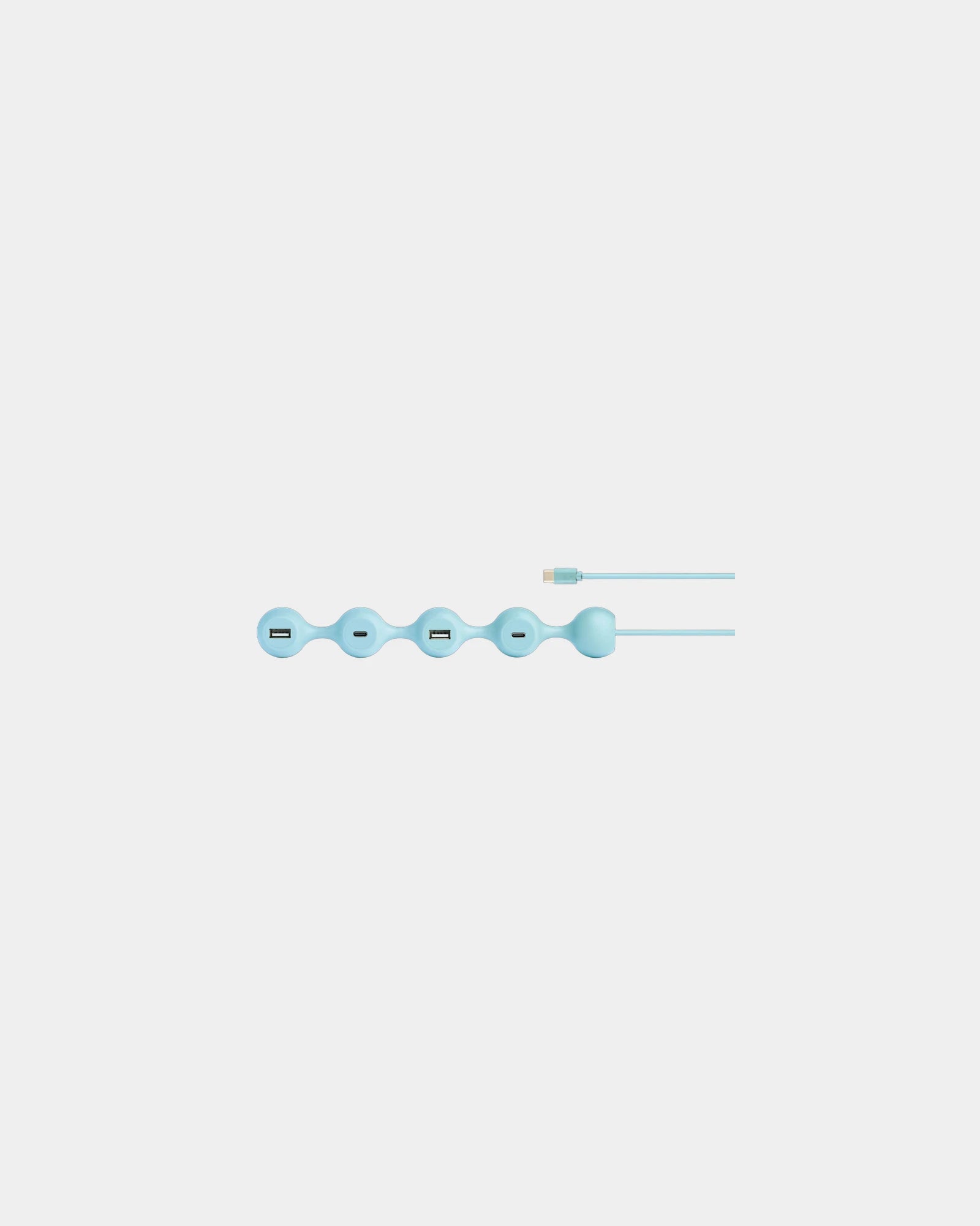 Custom silicone Peas Hub-C USB-C hub Lexon - Light Blue
