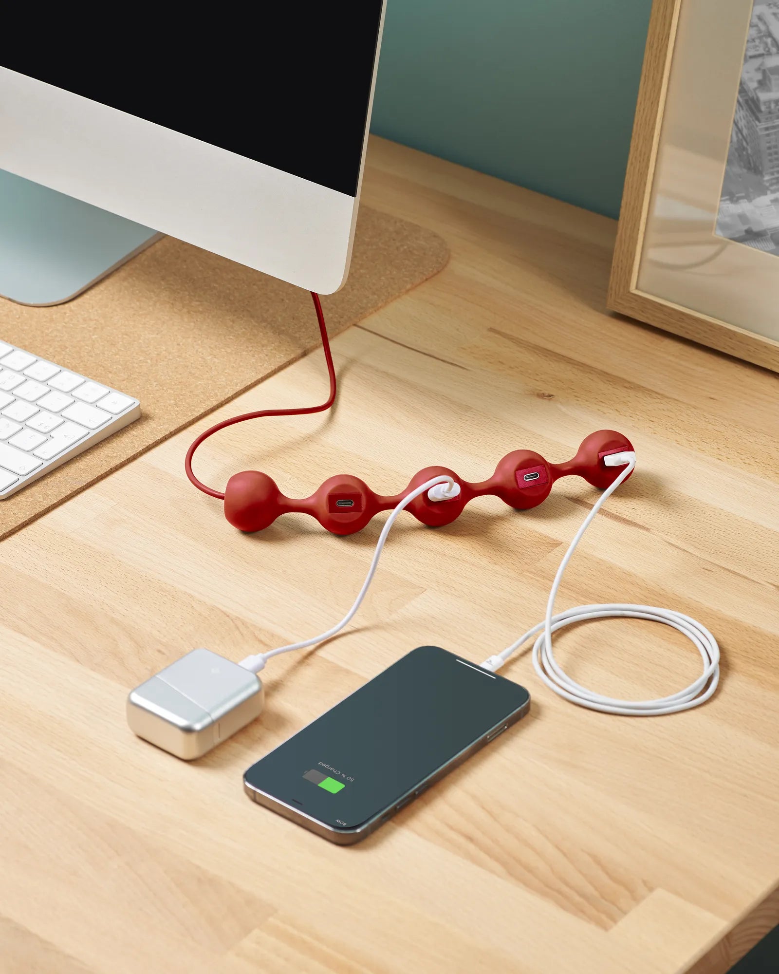 Custom silicone Peas Hub-C USB-C hub Lexon - 5