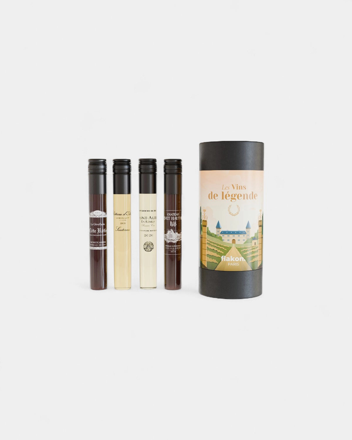 Tasting set 4 customizable wine bottles