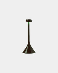 Custom LED table lamp Lexon Steli S - Dome - Glossy Chocolate