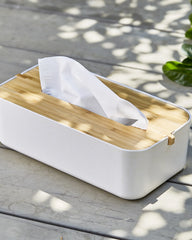 Custom bamboo Zen tissue box Lexon - 2