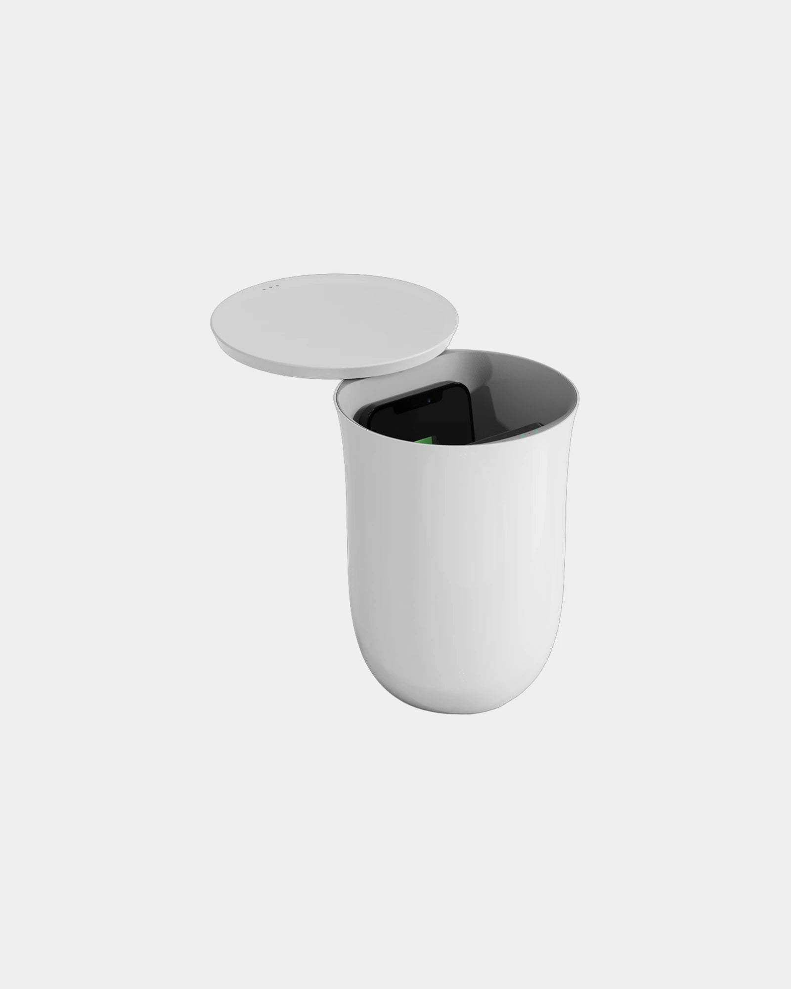Custom UV sterilizer with wireless charger Lexon Oblio Duo - White