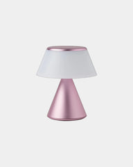 Custom LED lamp Lexon Luma S with touch activation - Light Pink