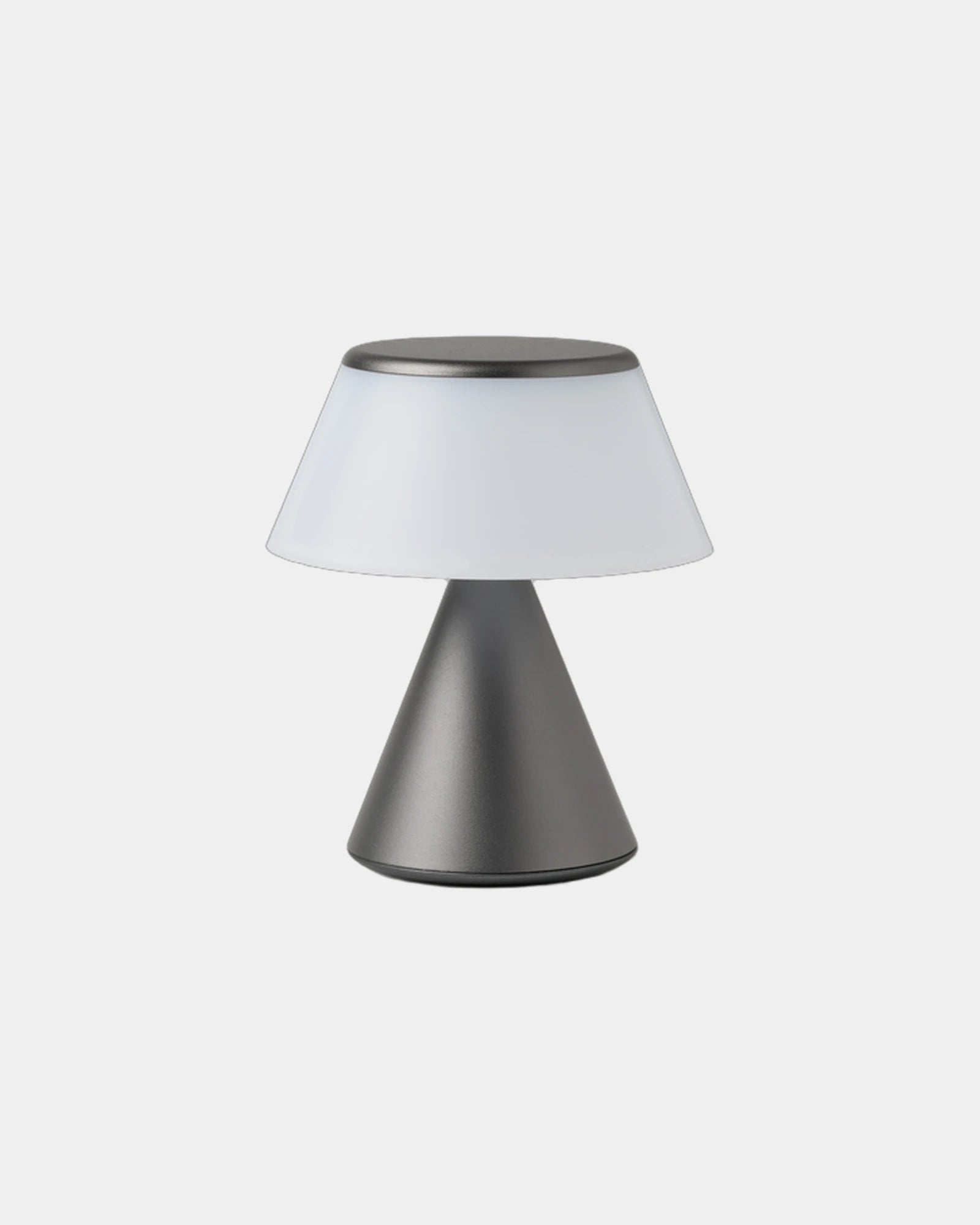 Custom LED lamp Lexon Luma S with touch activation - Gun Metal