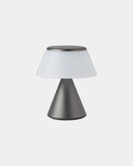 Custom LED lamp Lexon Luma S with touch activation - Gun Metal